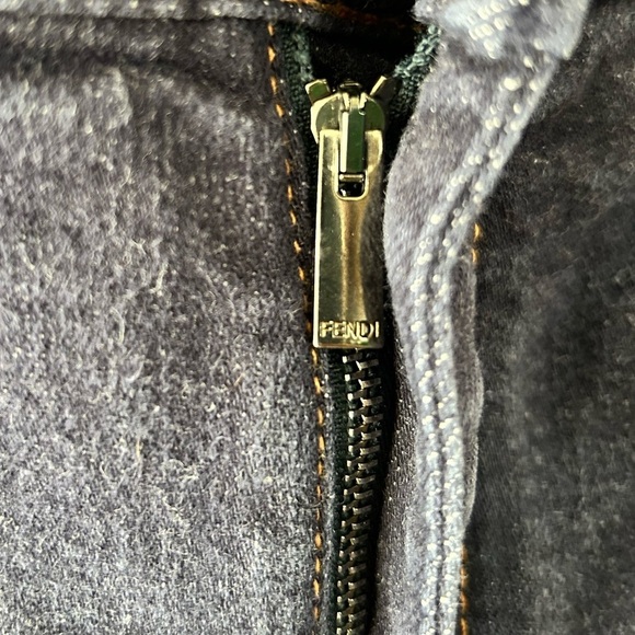 FENDI Dark Wash Pocket Logo Jeans - Picture 12 of 16